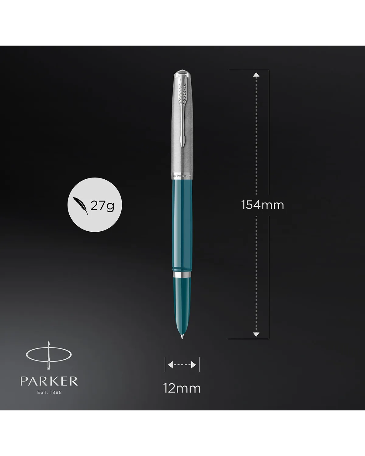 Pi&oacute;ro wieczne Parker 51 teal CT (2123506)