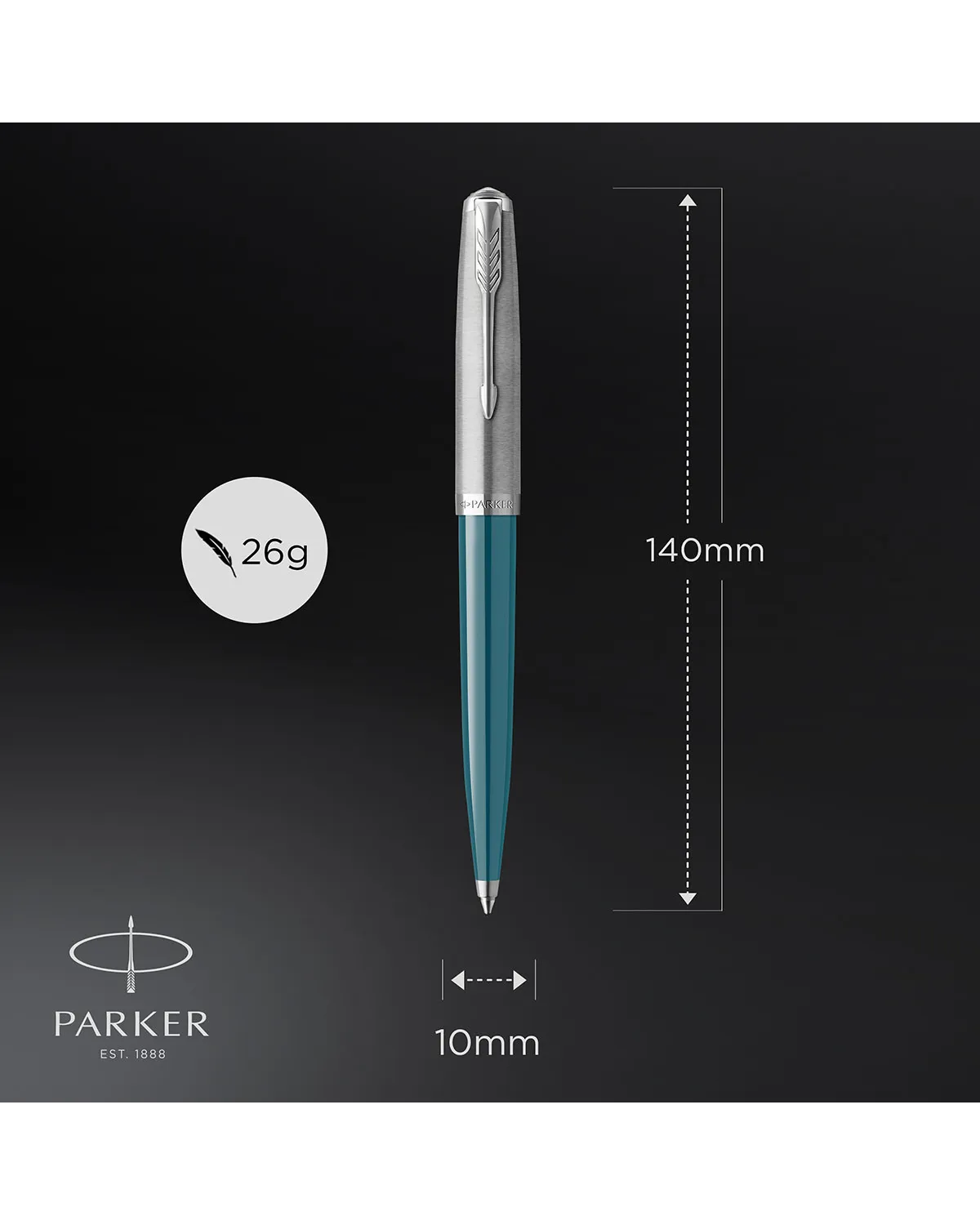 Długopis Parker 51 teal CT (2123508)