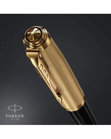 Pi&oacute;ro wieczne Parker 51 Deluxe Czarne GT (2123511)