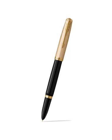 Pi&oacute;ro wieczne Parker 51 Deluxe Czarne GT (2123511)