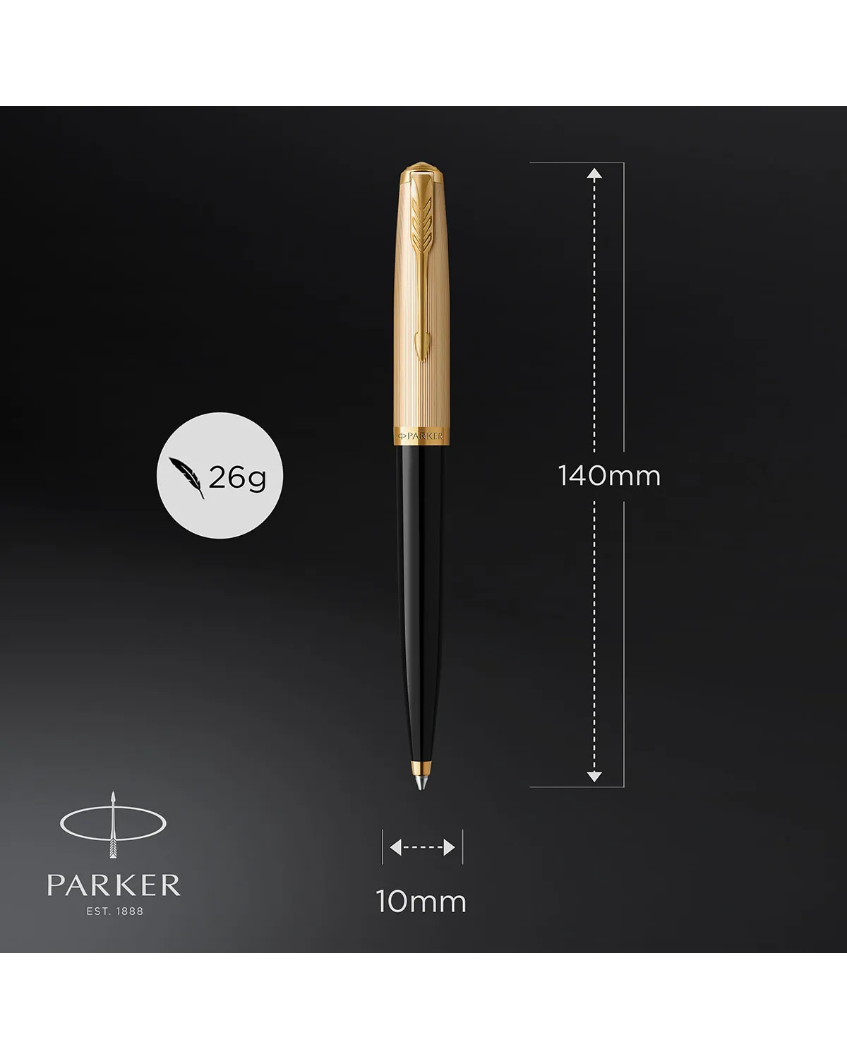 Długopis Parker 51 Deluxe Czarny GT (2123513)