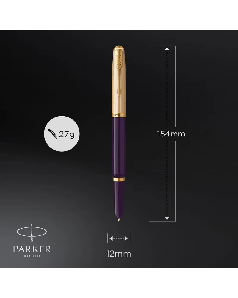 Pi&oacute;ro wieczne Parker 51 Deluxe Plum GT (2123516)