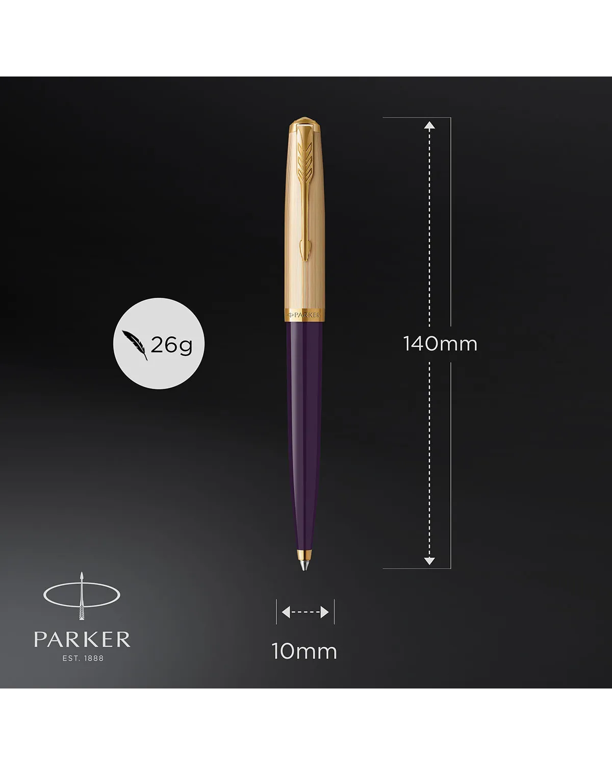Długopis Parker 51 Deluxe Plum GT (2123518)