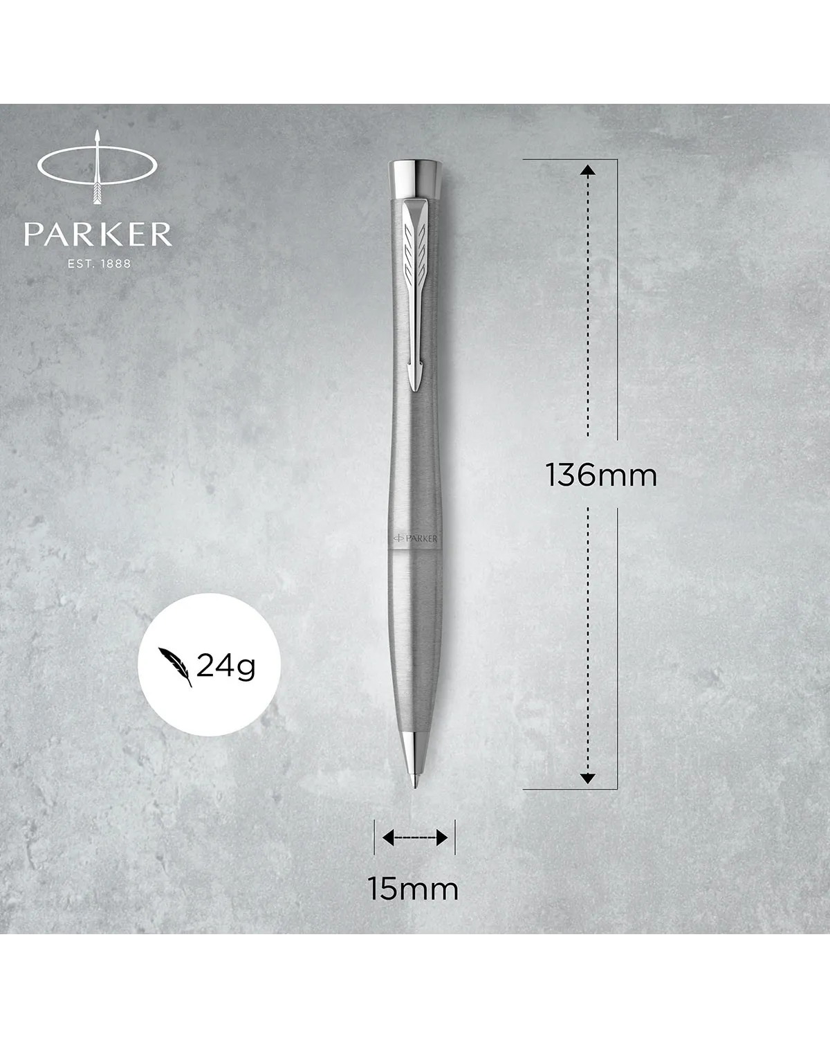 Długopis Parker Urban stalowy CT (2143641)