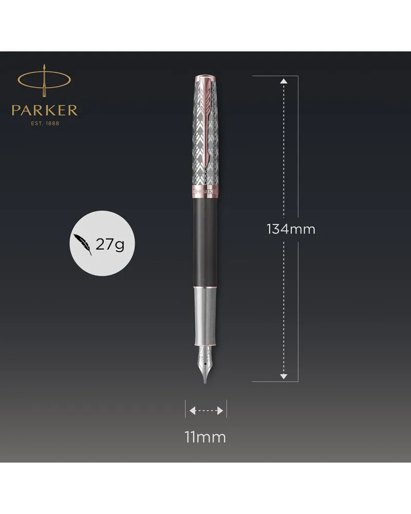 Pi&oacute;ro wieczne Parker Sonnet Metal & Grey PGT 18k. (2119788)