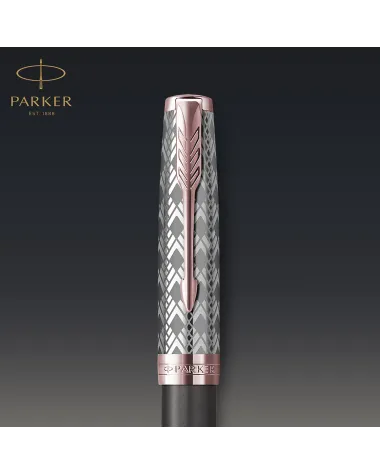 Pi&oacute;ro wieczne Parker Sonnet Metal & Grey PGT 18k. (2119788)