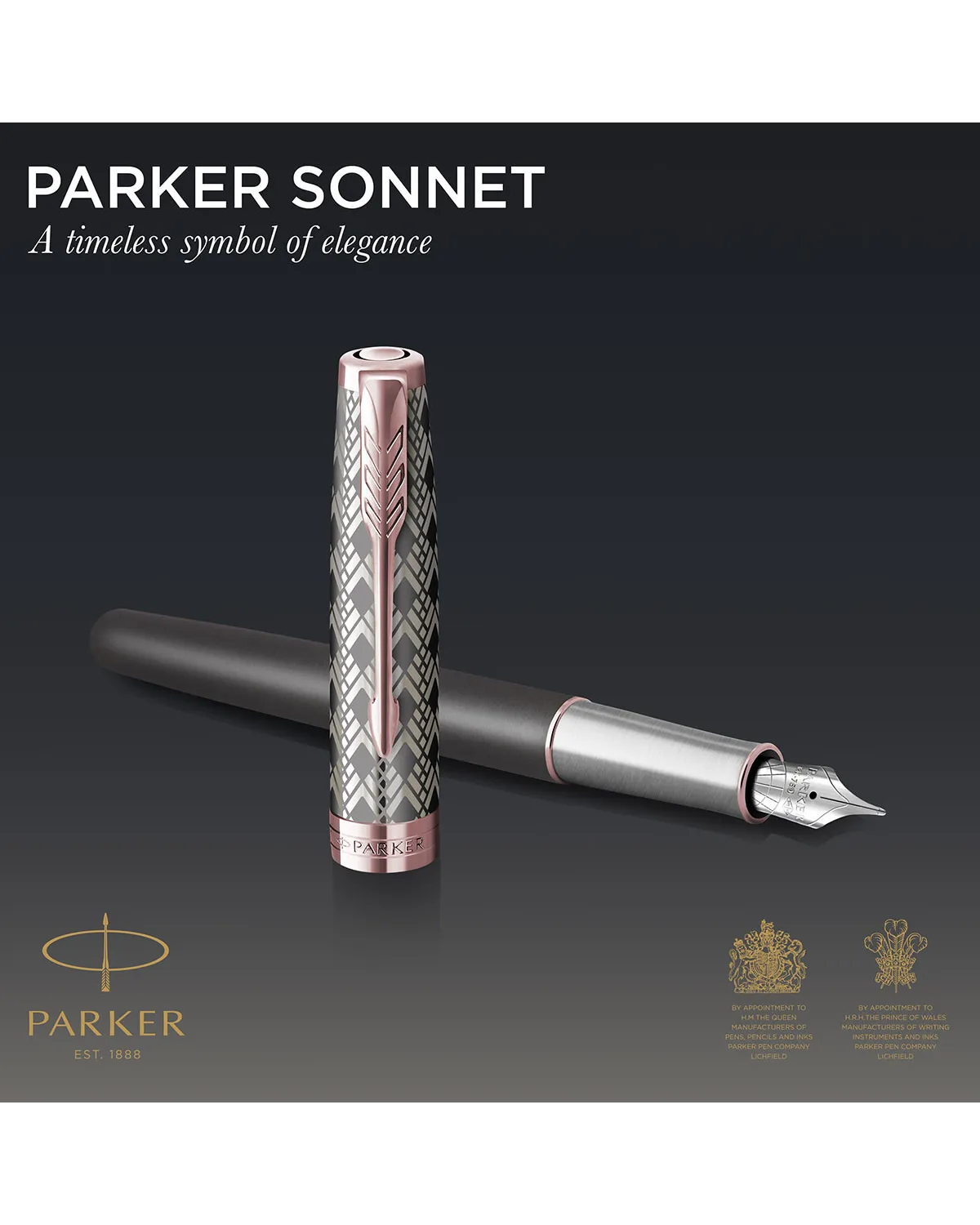 Pi&oacute;ro wieczne Parker Sonnet Metal & Grey PGT 18k. (2119788)