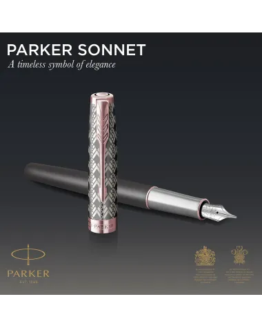 Pi&oacute;ro wieczne Parker Sonnet Metal & Grey PGT 18k. (2119788)