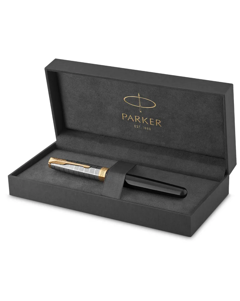 Pi&oacute;ro wieczne Parker Sonnet Metal & Black GT 18k. (2119784)