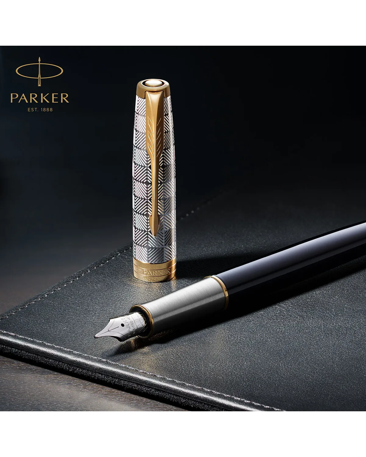Pi&oacute;ro wieczne Parker Sonnet Metal & Black GT 18k. (2119784)