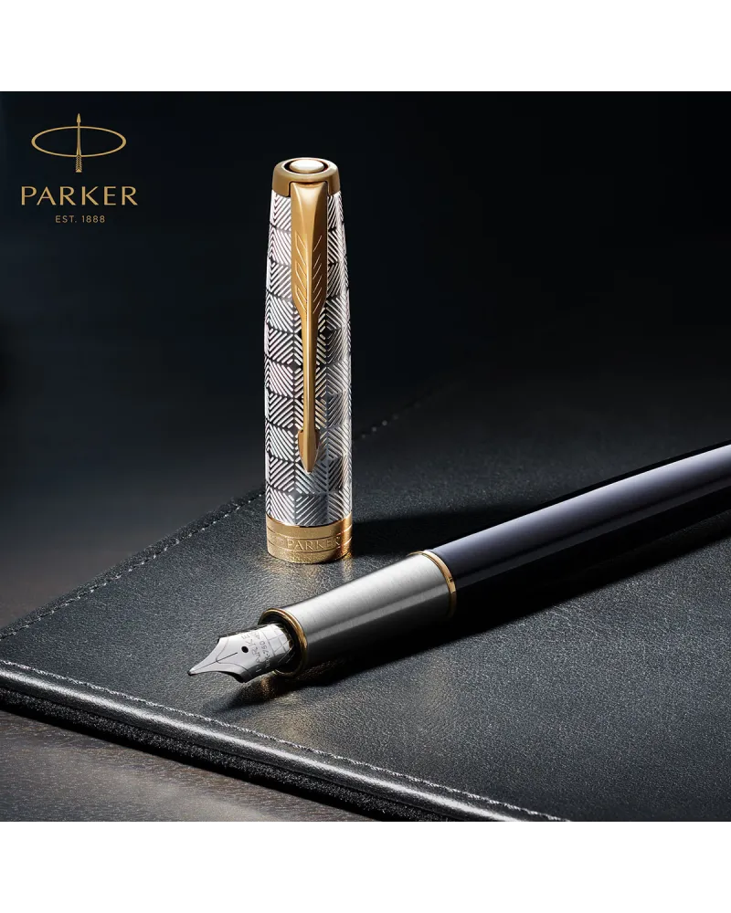 Pi&oacute;ro wieczne Parker Sonnet Metal & Black GT 18k. (2119784)