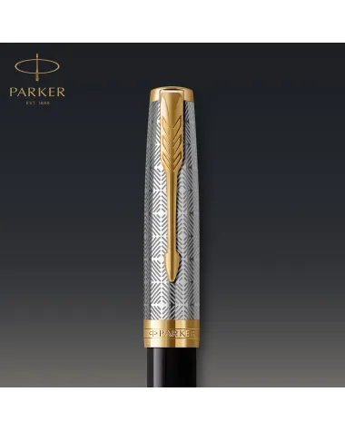 Pi&oacute;ro wieczne Parker Sonnet Metal & Black GT 18k. (2119784)
