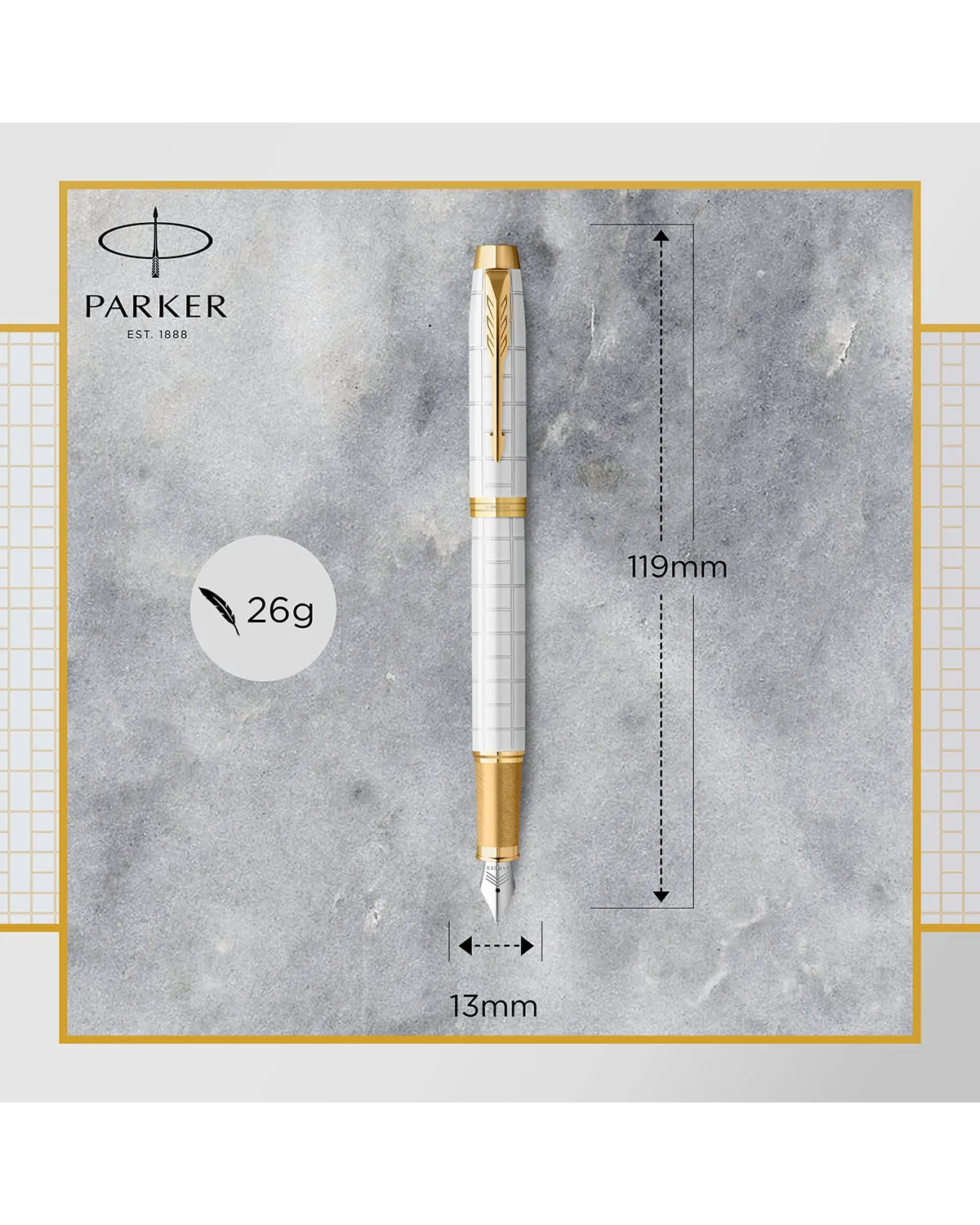 Pióro wieczne Parker IM Premium Perłowe GT (2143649) Pióro wieczne Parker IM Premium Perłowe GT (2143649)