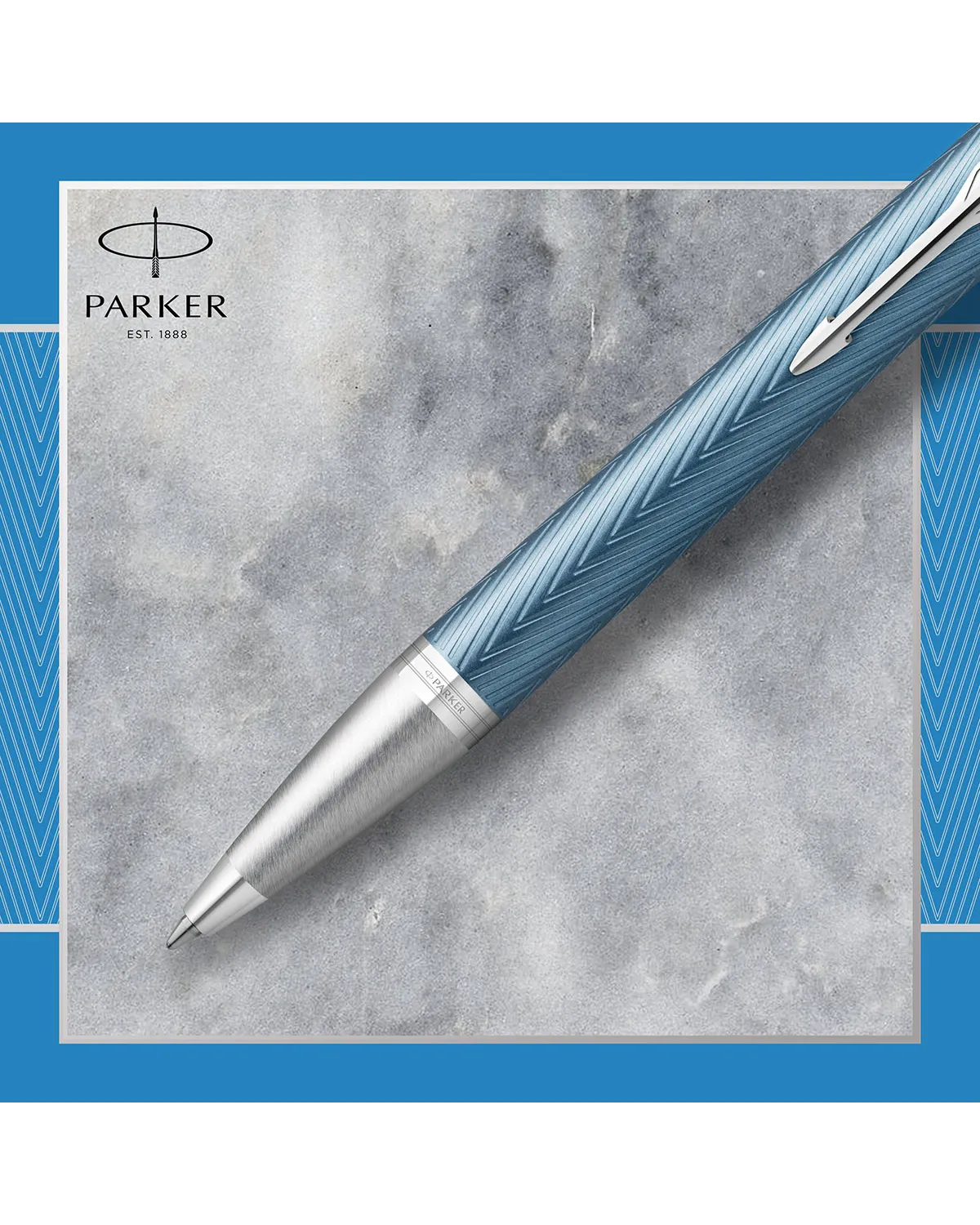 Długopis Parker IM Premium Niebiesko Szary CT (2143645)