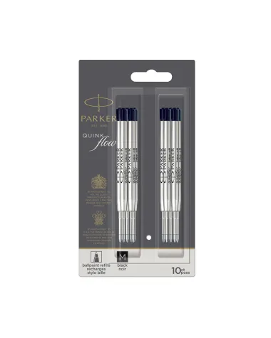Wkład do długopisu Parker Czarny "M" 10szt (2119153)