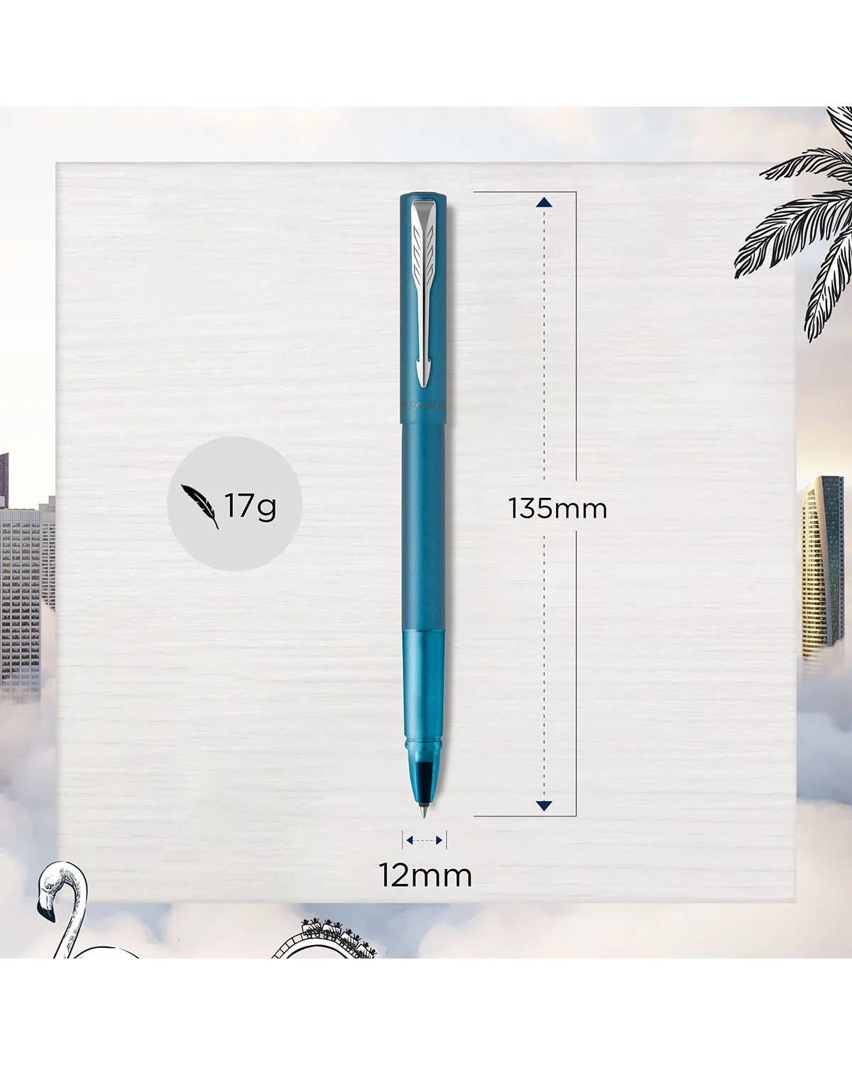 Pi&oacute;ro kulkowe Parker Vector XL Teal CT (2159776)