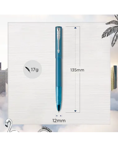Pi&oacute;ro kulkowe Parker Vector XL Teal CT (2159776)