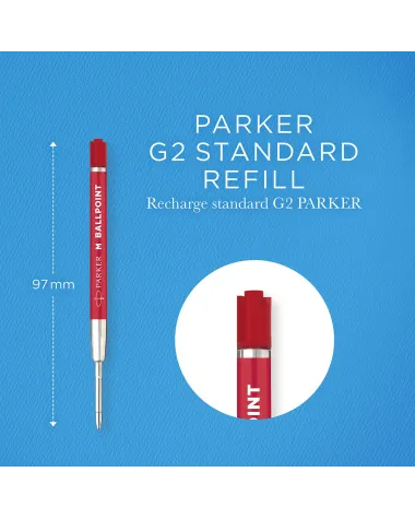 Wkład do długopisu Parker Czerwony "M" 2szt (2166545) Wkład do długopisu Parker Czerwony "M" 2szt (2166545)