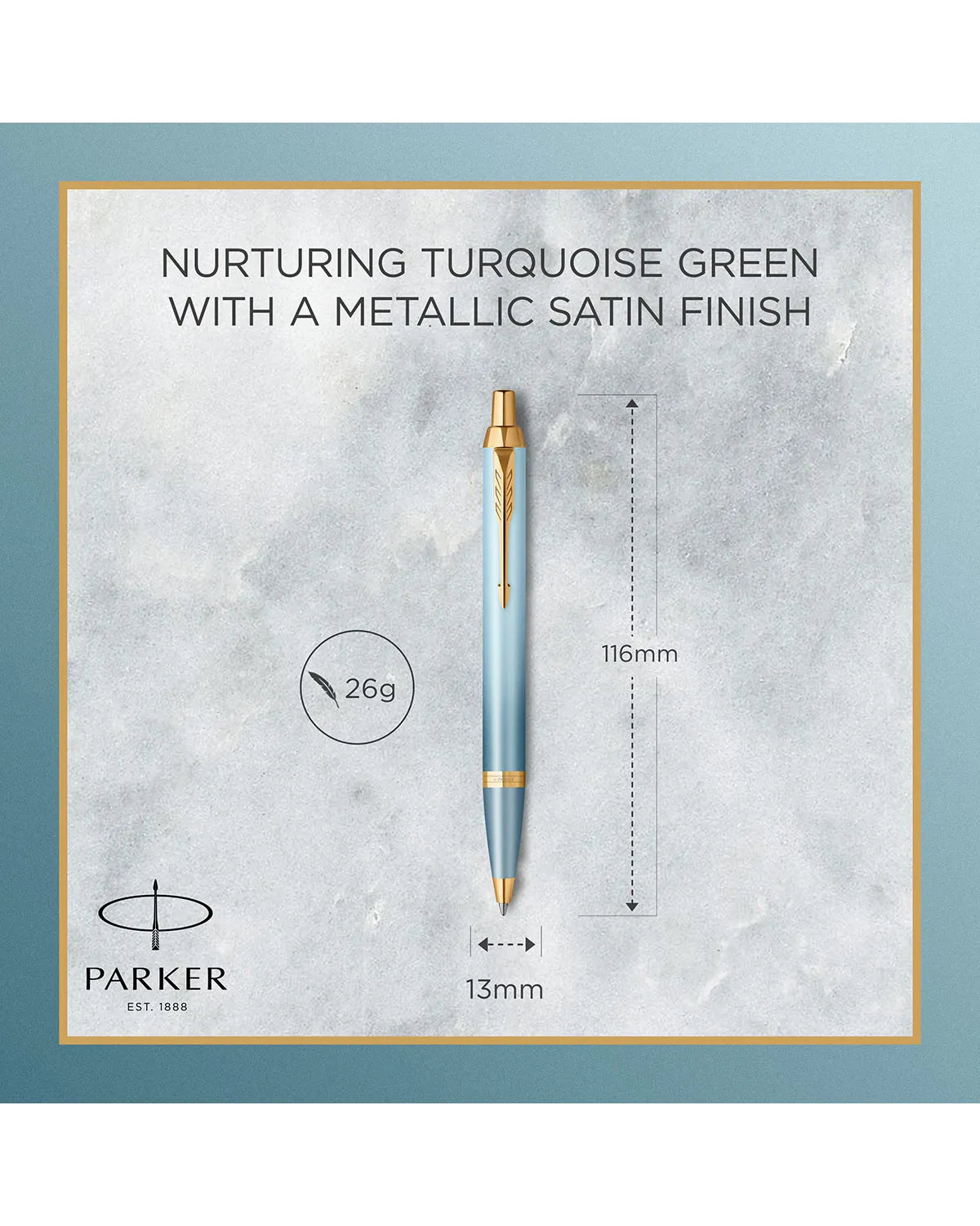 Długopis Parker IM Rituals Turquoise Green (2203894)