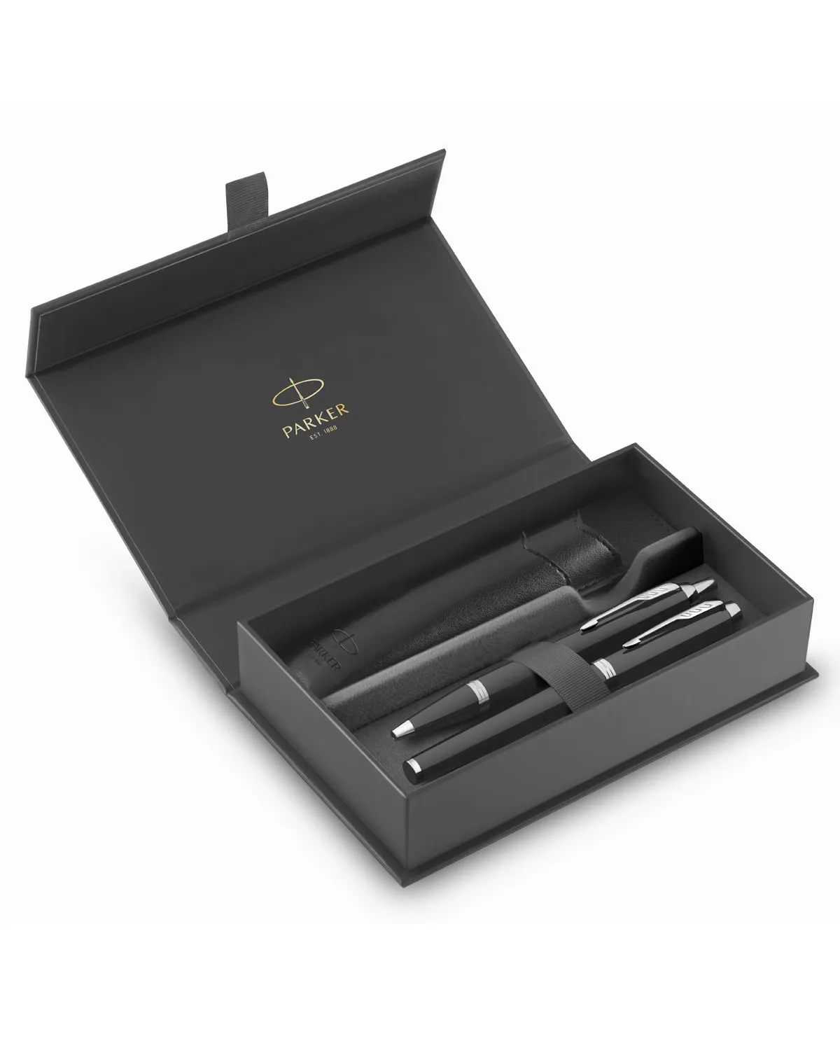 Zestaw Długopis + Pióro Parker IM Czarny CT w Pudełku z Etui (2214457) Zestaw Długopis + Pióro Parker IM Czarny CT w Pudełku z Etui (2214457)