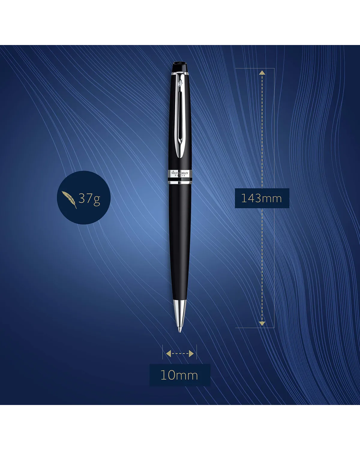 Długopis Waterman Expert czarny matowy CT (S0951900)