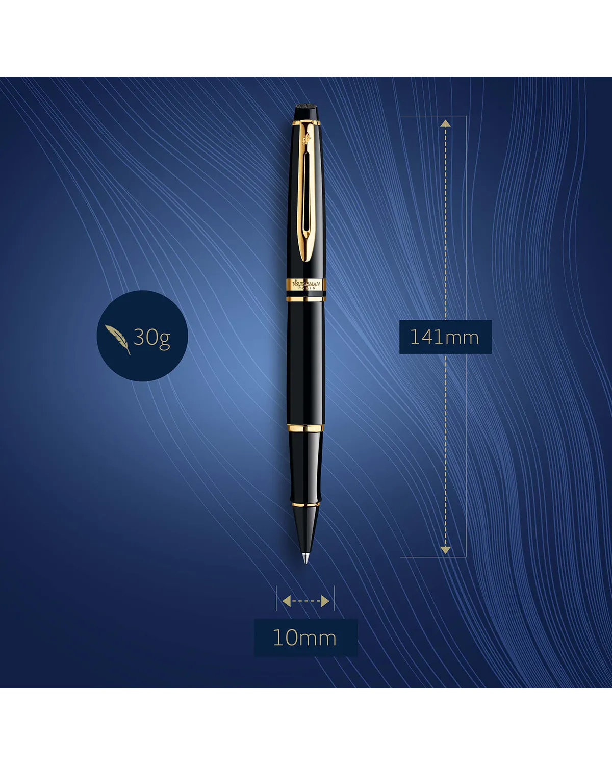 Pi&oacute;ro kulkowe Waterman Expert Czarne GT (S0951680)