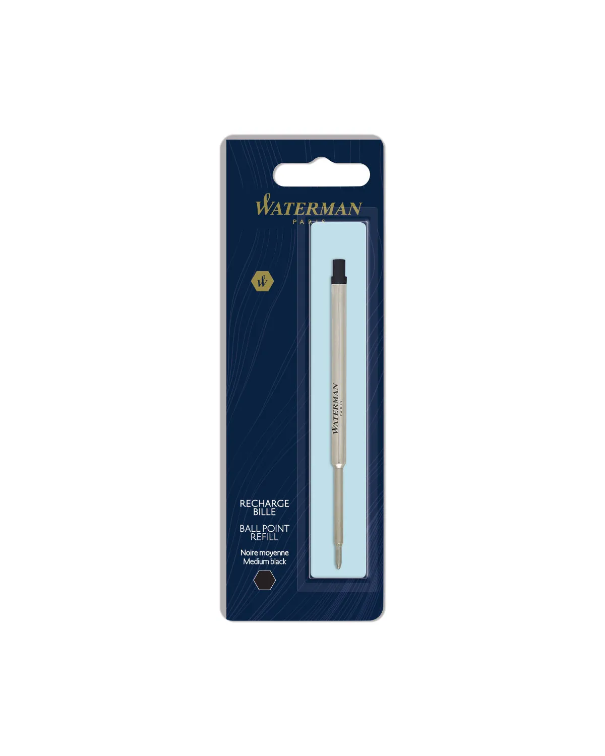 Wkład do długopisu Waterman Czarny "M" (S0944480)