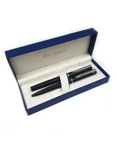 Zestaw Długopis + pi&oacute;ro Waterman Graduate czarne CT (DUOALLURE1)