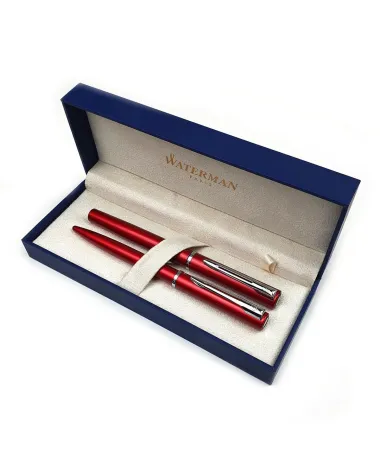 Zestaw Długopis + pi&oacute;ro Waterman Graduate czerwony CT (DUOALLURE3)