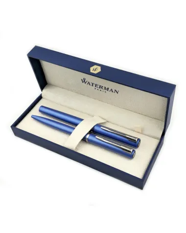 Zestaw Długopis + pi&oacute;ro Waterman Graduate niebieski CT (DUOALLURE2)