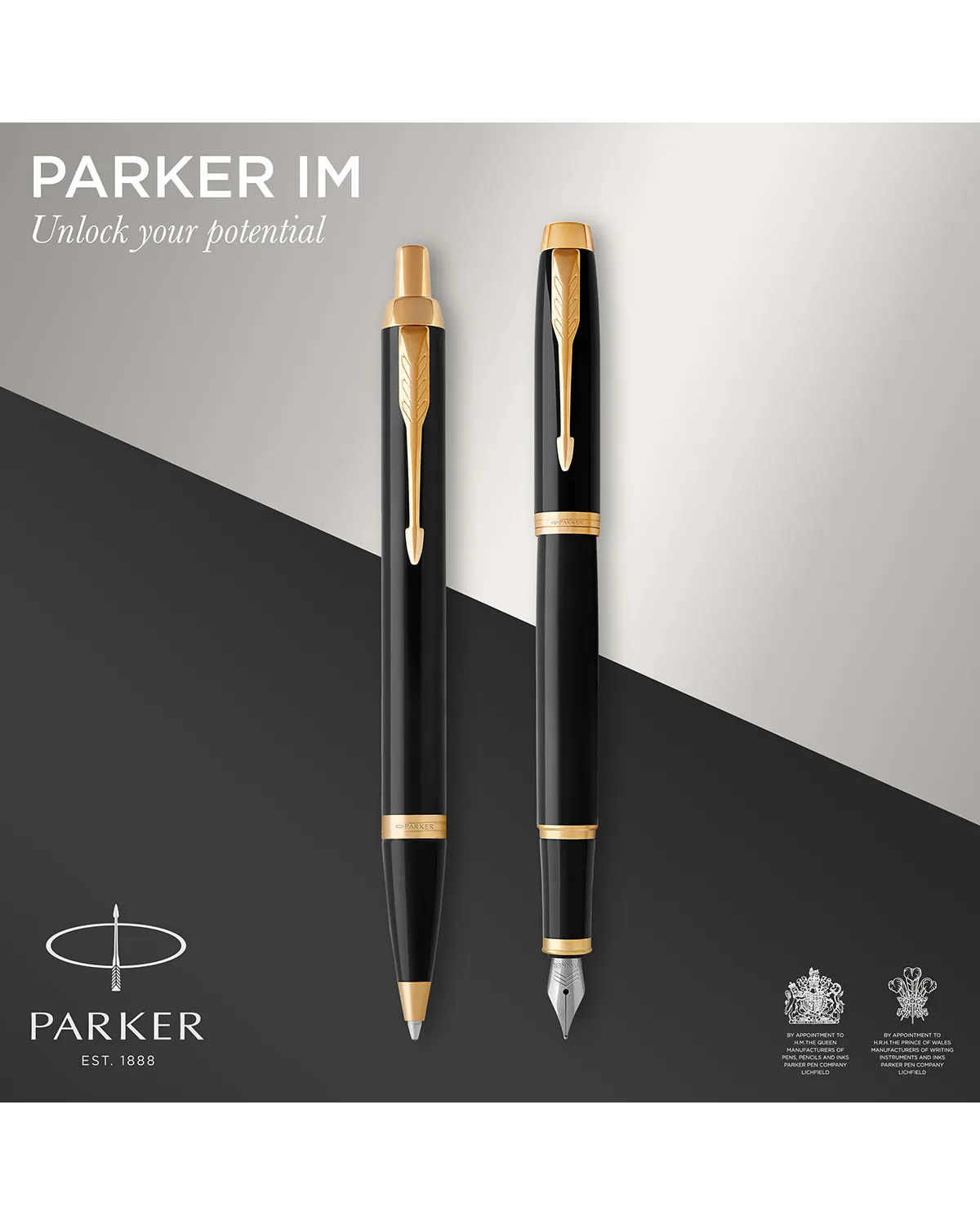 Zestaw prezentowy Parker pióro IM + długopis IM + Etui (2093216/2) Zestaw prezentowy Parker pióro IM + długopis IM + Etui (2093216/2)