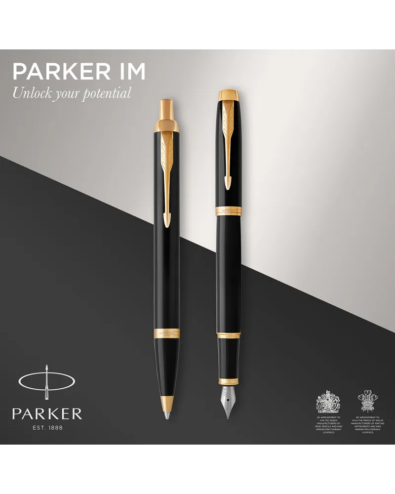 Zestaw prezentowy Parker pióro IM + długopis IM + Etui (2093216/2) Zestaw prezentowy Parker pióro IM + długopis IM + Etui (2093216/2)
