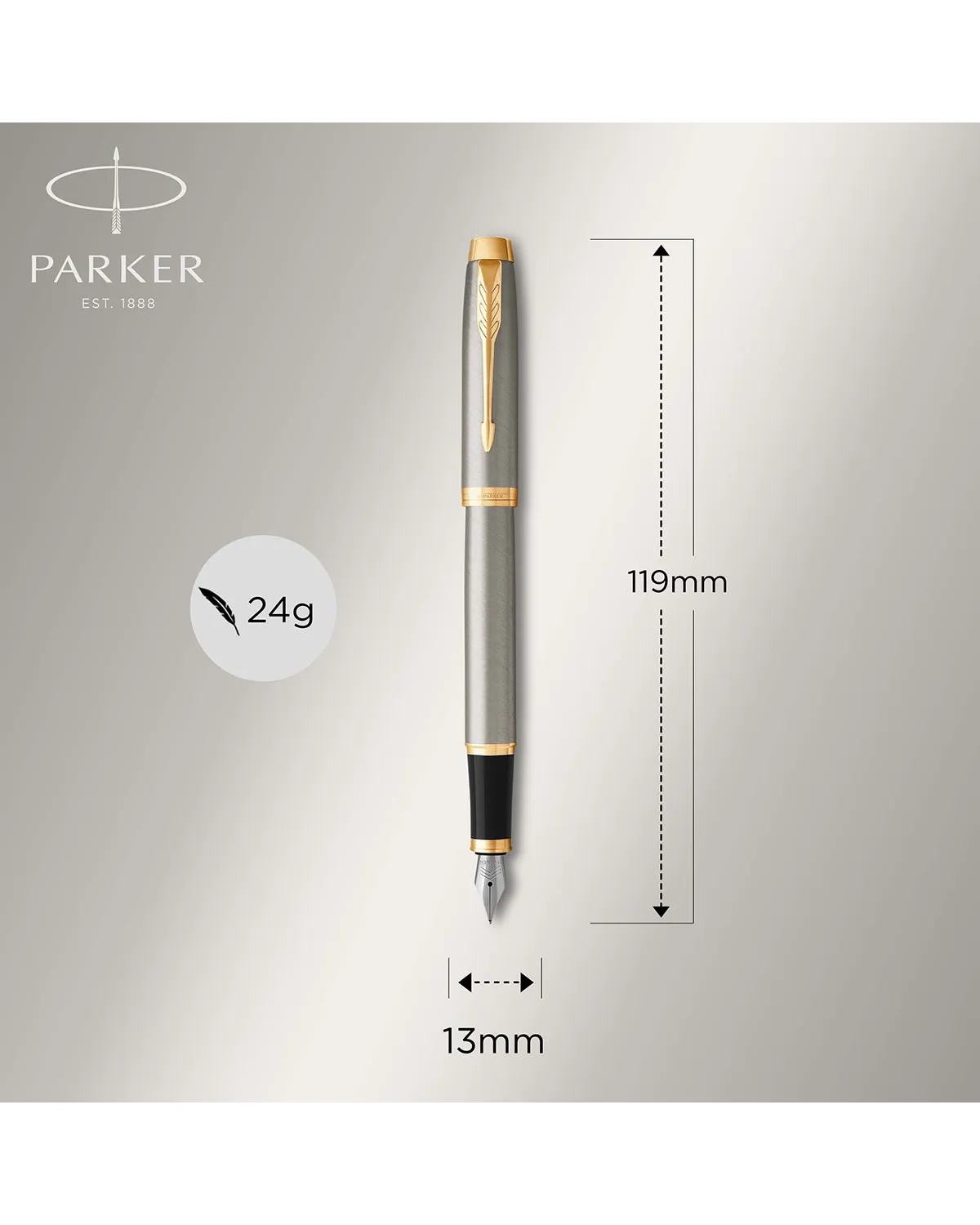 Zestaw Pi&oacute;ro wieczne Parker IM Brushed Metal GT + Zegarek Paul Lorens (1931649/5)