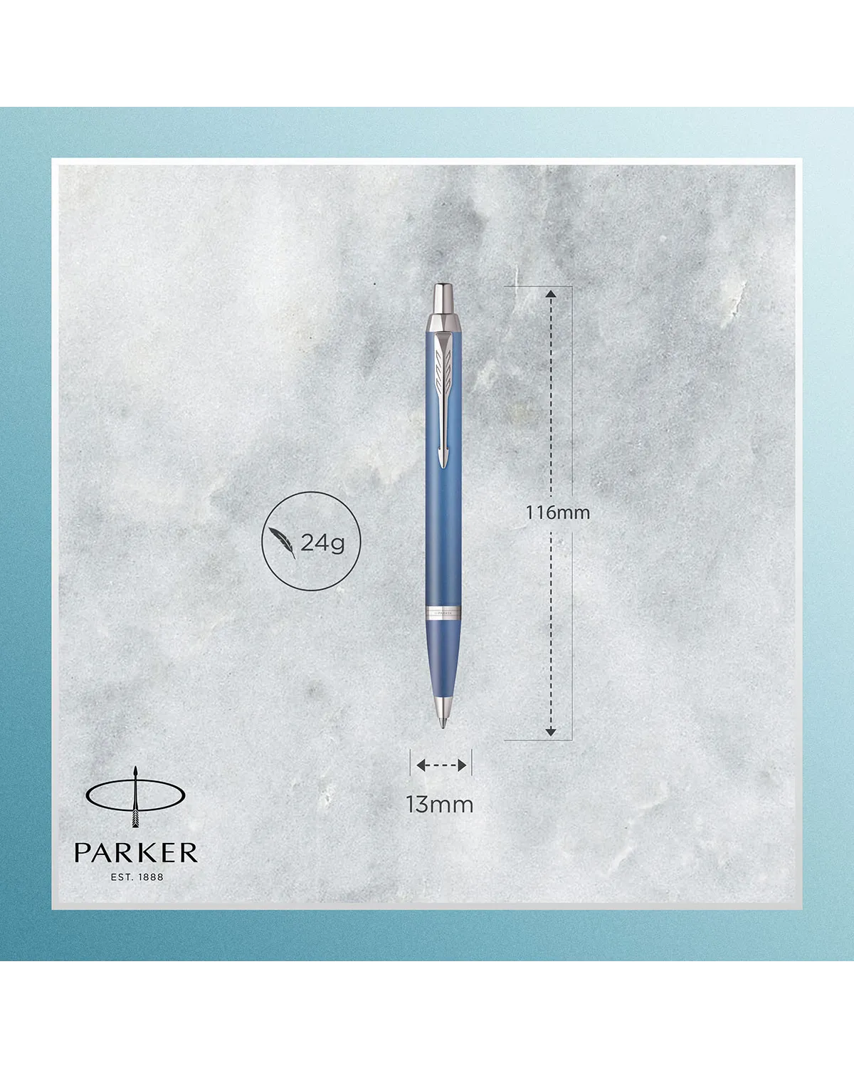 Długopis Parker IM Rituals Turquoise Blue CT (2203906)