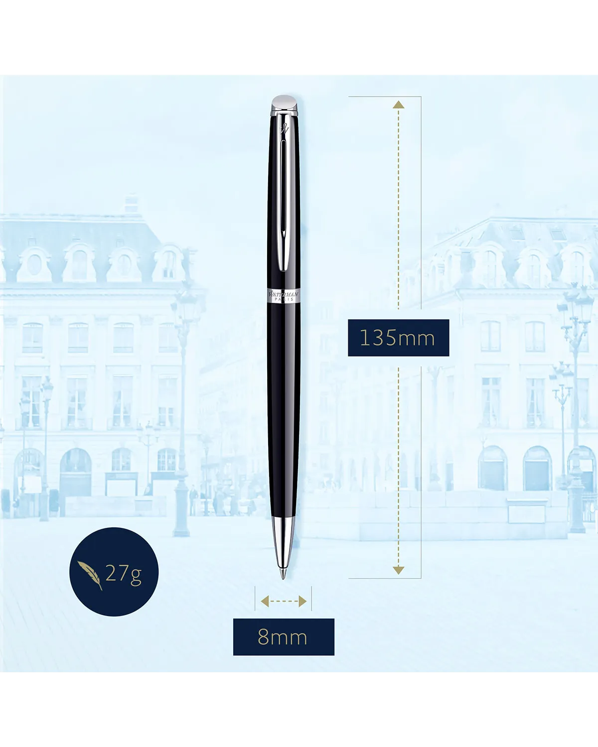 Długopis Waterman Hemisphere czarny CT (S0920570)