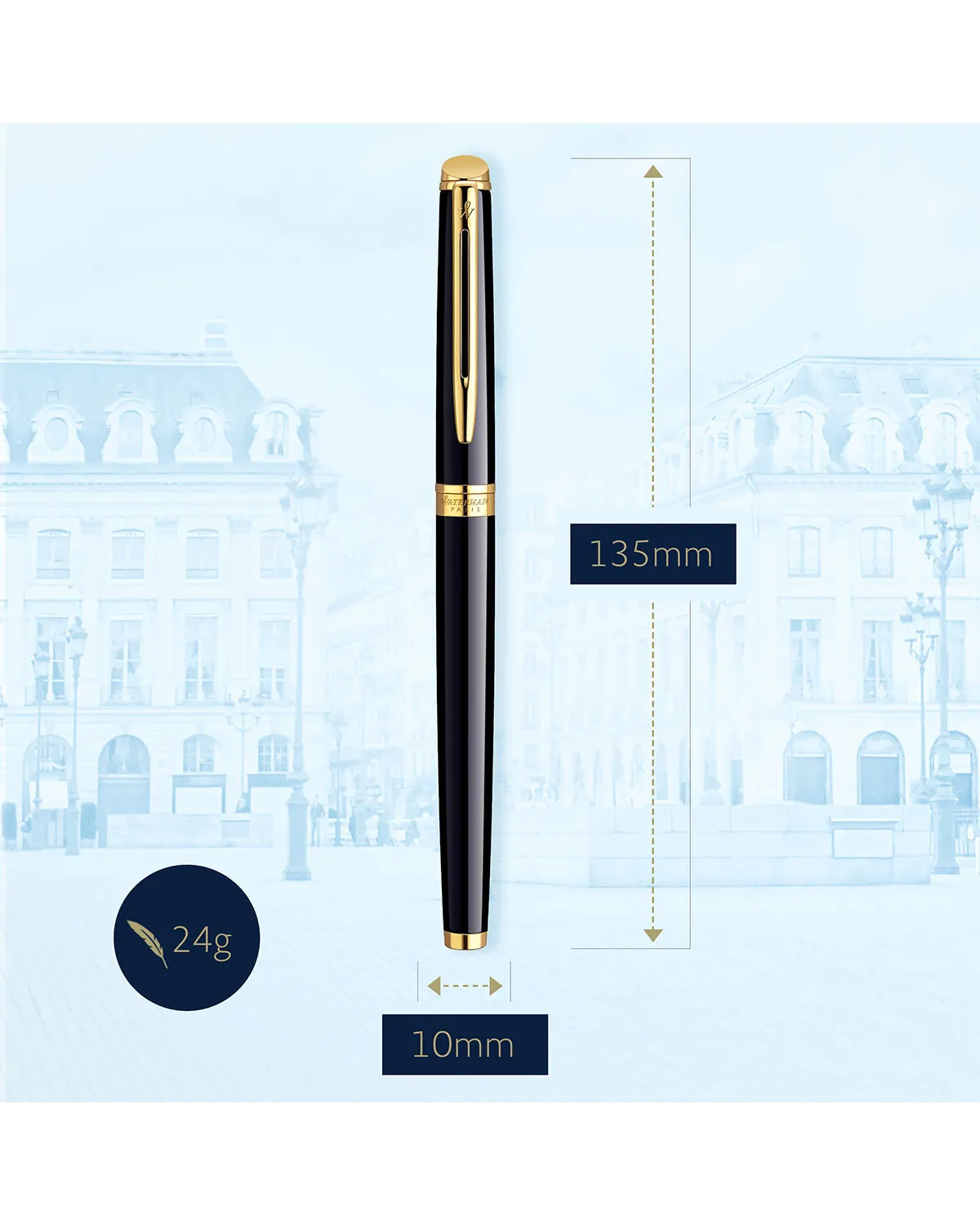 Pi&oacute;ro wieczne Waterman Hemisphere czarne GT (S0920610)