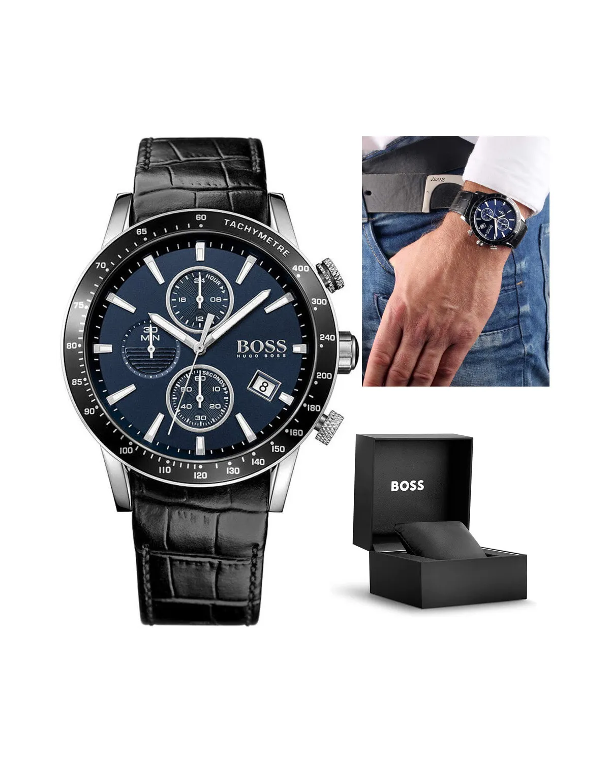 ZEGAREK MĘSKI HUGO BOSS 1513391 - RAFALE (zh013d) + BOX ZEGAREK MĘSKI HUGO BOSS 1513391 - RAFALE (zh013d) + BOX