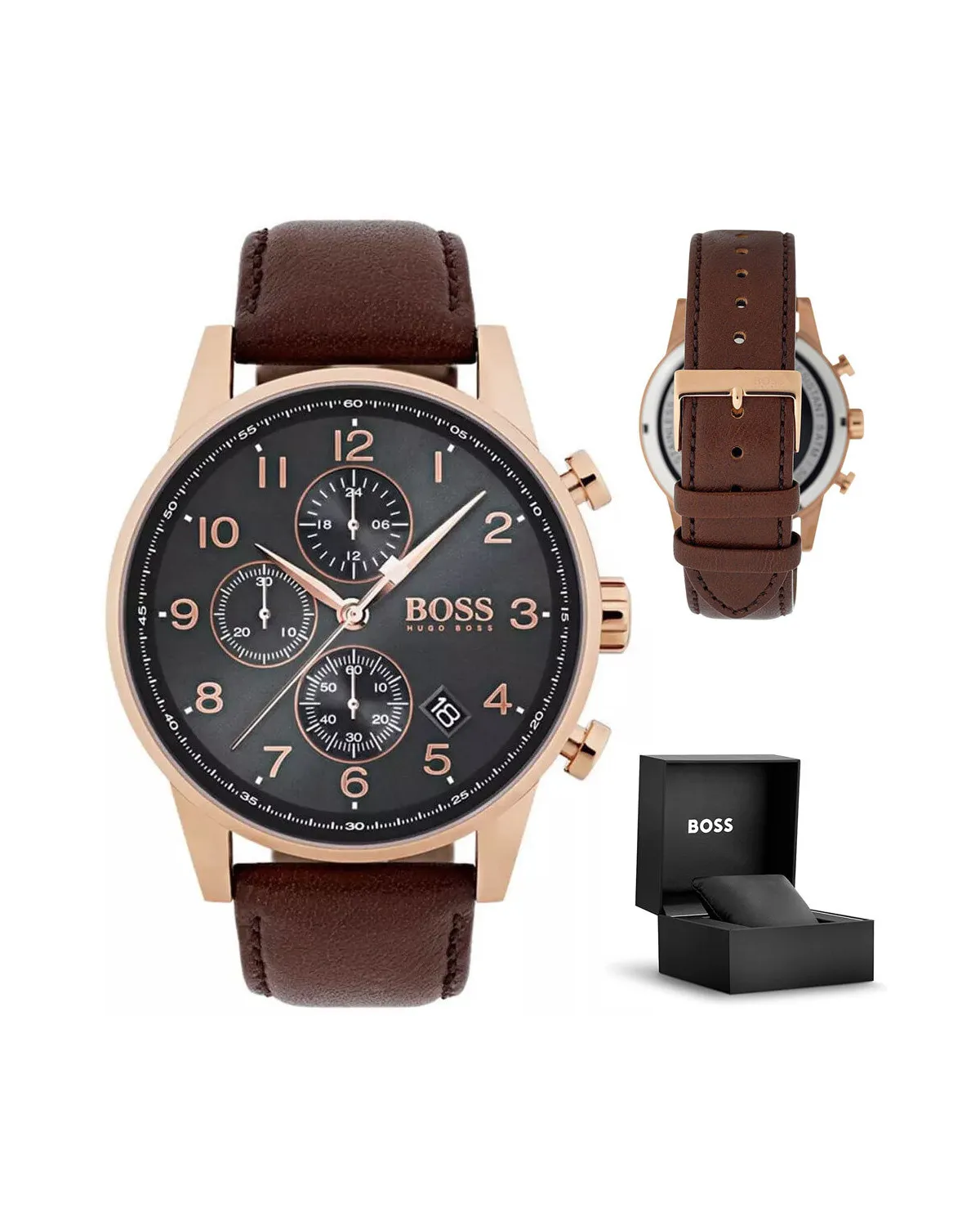 ZEGAREK MĘSKI HUGO BOSS 1513496 - NAVIGATOR (zh010b)