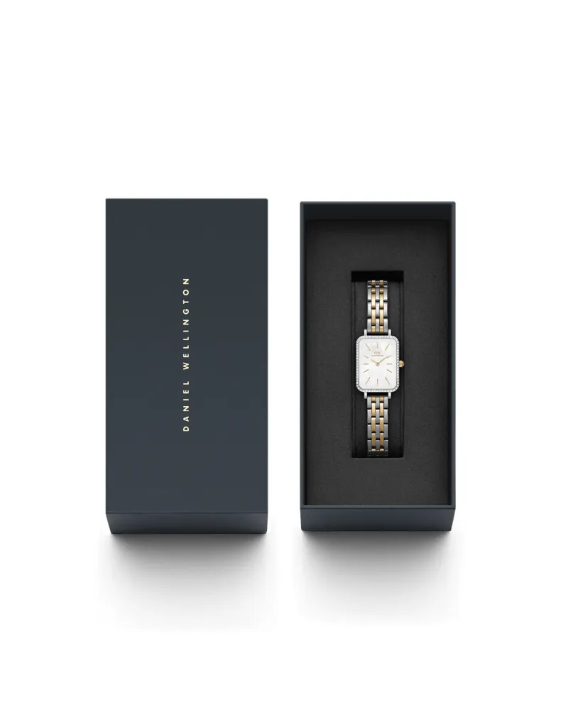 ZEGAREK DAMSKI DANIEL WELLINGTON Quadro Lumine Bezel 5-Link Two-Tone DW00100671 + BOX (zw519g) ZEGAREK DAMSKI DANIEL WELLINGTON Quadro Lumine Bezel 5-Link Two-Tone DW00100671 + BOX (zw519g)