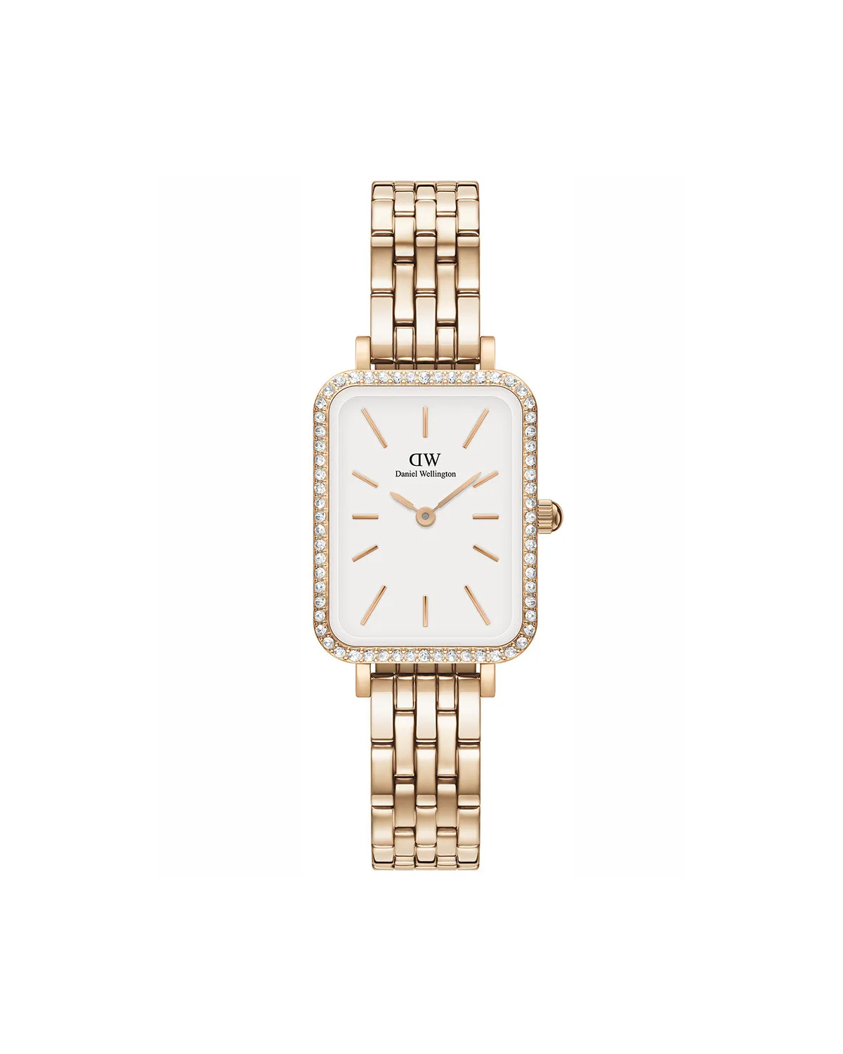 ZEGAREK DAMSKI DANIEL WELLINGTON Quadro Rose Gold DW00100672 + BOX (zw519h)