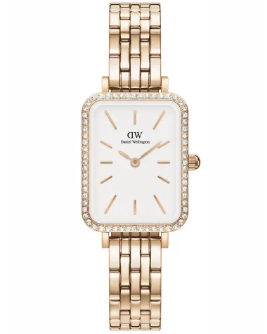 ZEGAREK DAMSKI DANIEL WELLINGTON Quadro Rose Gold DW00100672 + BOX (zw519h)
