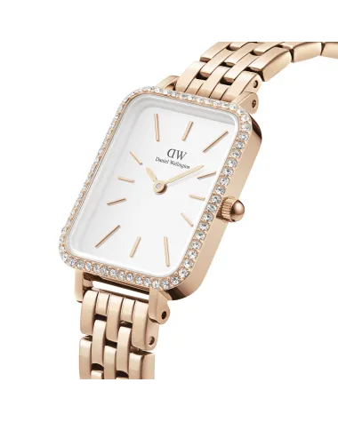 ZEGAREK DAMSKI DANIEL WELLINGTON Quadro Rose Gold DW00100672 + BOX (zw519h)