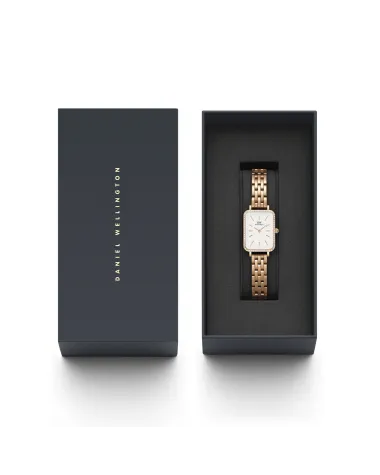 ZEGAREK DAMSKI DANIEL WELLINGTON Quadro Rose Gold DW00100672 + BOX (zw519h)
