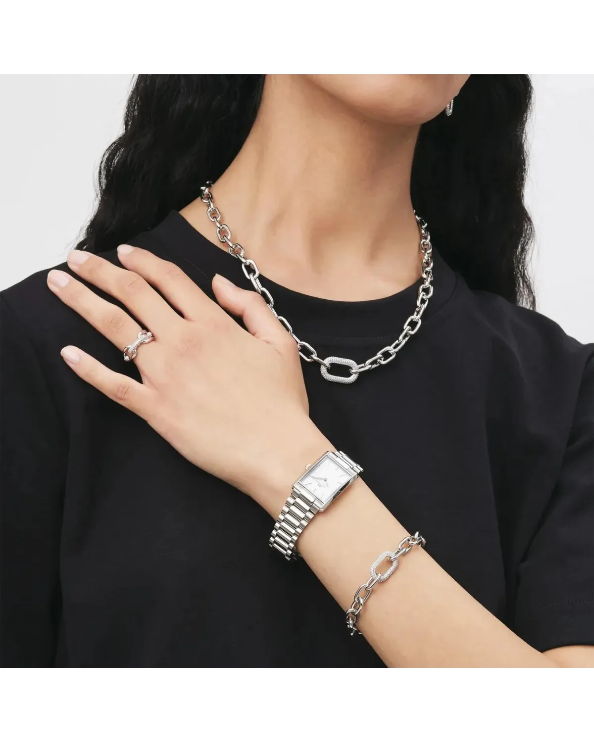 ZEGAREK DAMSKI DANIEL WELLINGTON Bound 3-Link DW00100700 + BOX