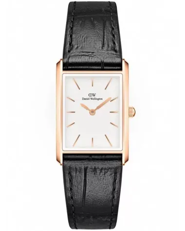 ZEGAREK DAMSKI DANIEL WELLINGTON Bound Black Crocodile Rose Gold DW00100693 + BOX
