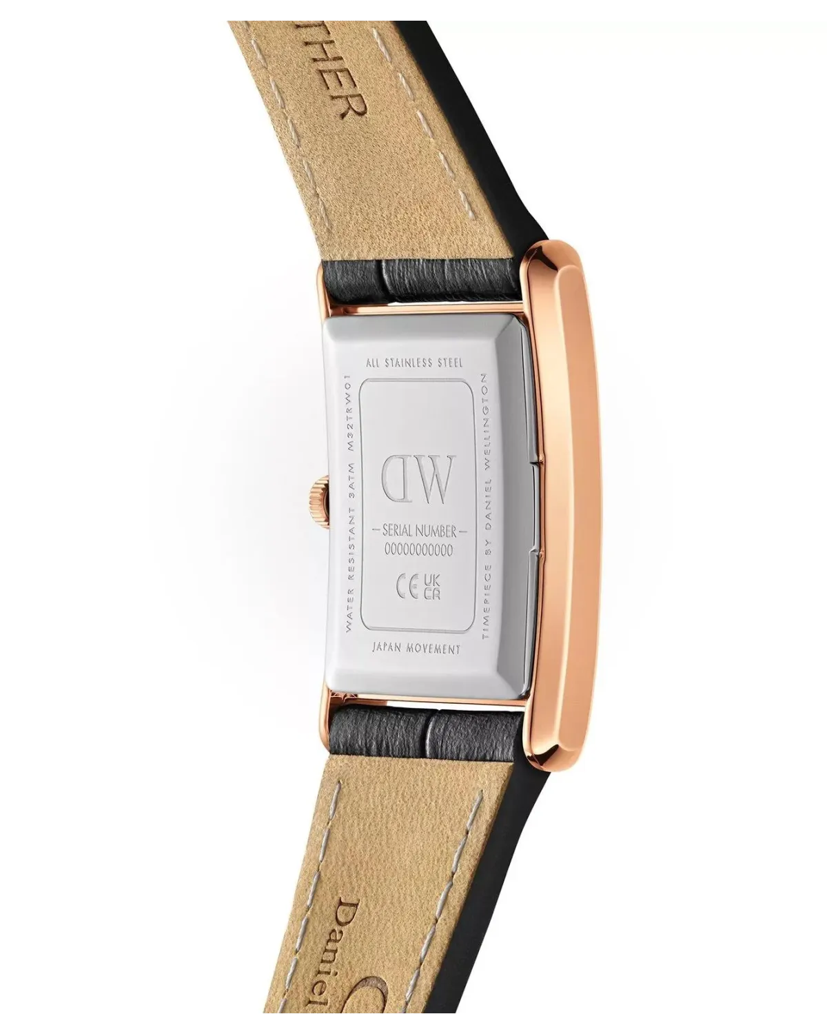 ZEGAREK DAMSKI DANIEL WELLINGTON Bound Black Crocodile Rose Gold  DW00100693 + BOX