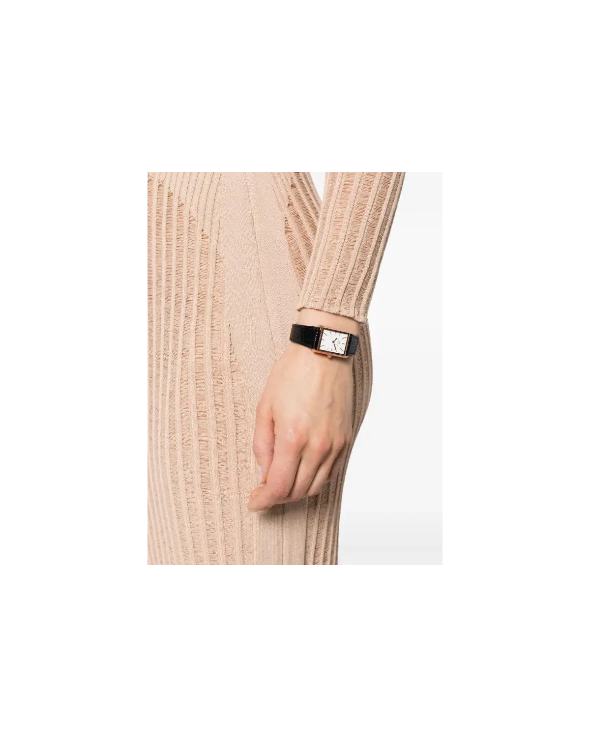 ZEGAREK DAMSKI DANIEL WELLINGTON Bound Black Crocodile Rose Gold  DW00100693 + BOX