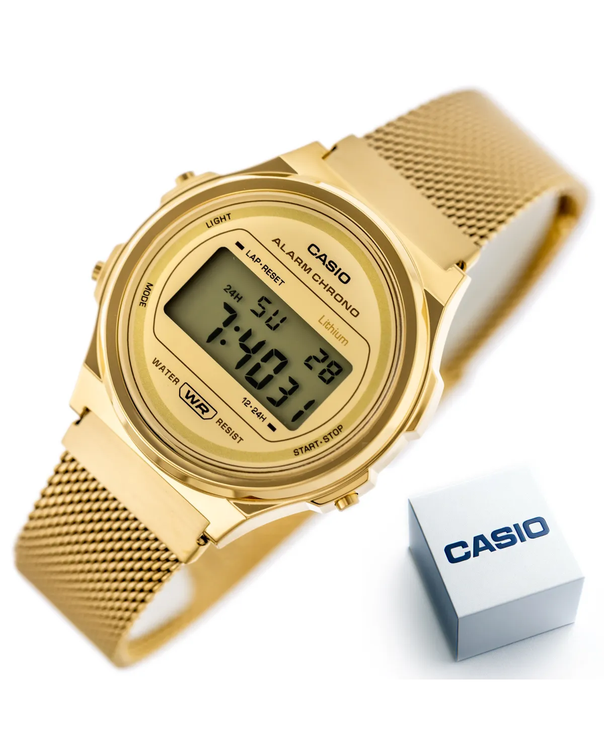 Zegarek Damski Casio Vintage  A171WEMG-9A + BOX (zd645a)