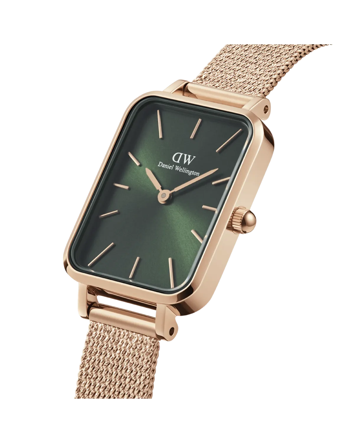 ZEGAREK DAMSKI DANIEL WELLINGTON Quadro Pressed Melrose Emerald 20mm DW00100445+ BOX (zw505n)