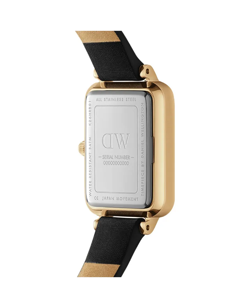 ZEGAREK DAMSKI DANIEL WELLINGTON Quadro Pressed Sheffield Gold 20mm DW00100560 + BOX